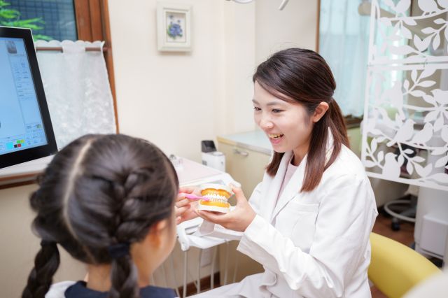 歯みがき指導の様子